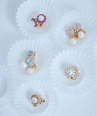 TOCCA COLOR PEARL EARRINGS イヤリング ローズ系