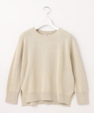 J.PRESS LADIES 【洗える】GIMA COTTON プルオーバー ニット ライトグリーン系