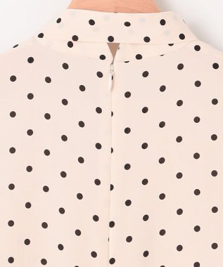 組曲 【WEB限定】ドットプリントデシン ボウタイ付きブラウス エクリュ×ブラック系5