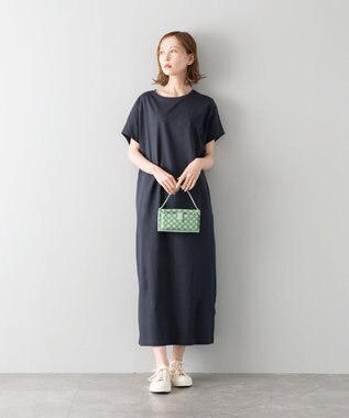 MIYABIYA La quoh with kirakaracho 南蛮七宝プリントレザー お財布ショルダー 松葉色(グリーン)