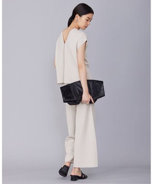 ICB 【洗える】ハイゲージスムース スリーブレスプルオーバー トープ系