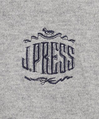 J.PRESS KIDS 【140-170cm】柄襟ラガー 長袖ポロシャツ グレー系