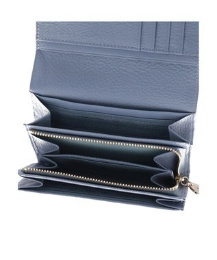LANVIN en Bleu メラニー 二つ折り中Lファスナー財布 ペールブルー
