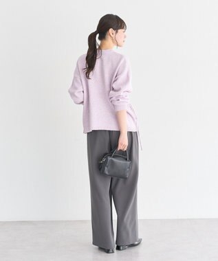 earth music&ecology サイドリボンカシュクールニット Lilac