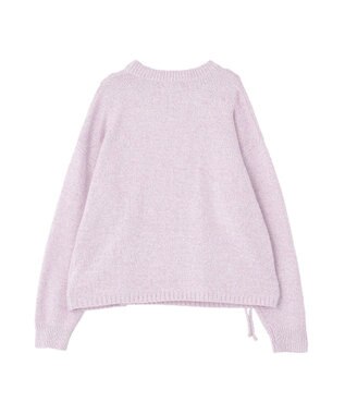 earth music&ecology サイドリボンカシュクールニット Lilac