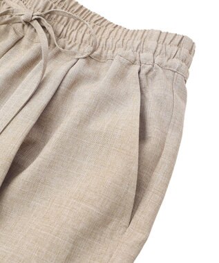 Green Parks 麻調ミリタリーカーゴパンツ Brown