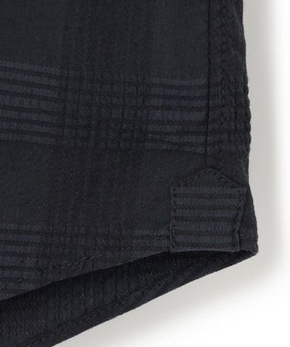 JOSEPH HOMME ドビーチェックストレッチ　ウイングカラーシャツ ネイビー系