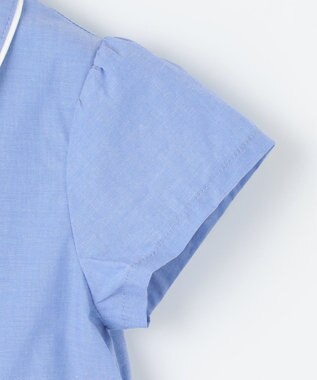 組曲 KIDS 【110-140㎝】シャンブレー ワンピース サックスブルー系