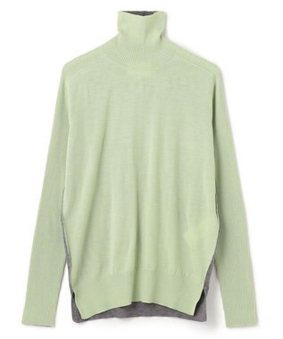 BEIGE， 【CLUEL 10月号掲載・S-size】LA MONNAIE / タートルニット Sage×M.Gray