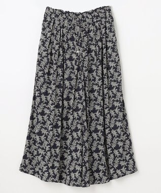 ANY 【洗濯機可能・ウエストゴム】リラックススカーチョ ネイビーベース