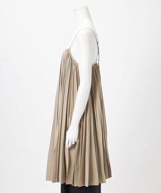 23区 【GOLD LABEL】タスランタイプライター プリーツキャミソール ブラウス モカ