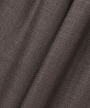 23区 L 【接触冷感/UVカット/洗える】ドライスラブストレッチ ワイド パンツ ダークブラウン系