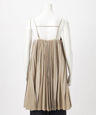 23区 【GOLD LABEL】タスランタイプライター プリーツキャミソール ブラウス モカ