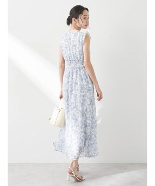 earth music&ecology ノースリ花柄ワンピース Blue