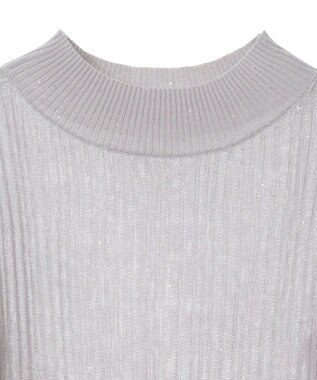 Green Parks ｄａｚｚｌｉｎ　シアーリブニットプルオーバー Gray