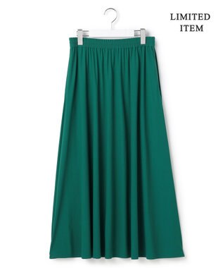 ICB 【先行予約・WEB限定】マットスキューバ フレアスカート エメラルド