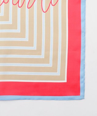 自由区 【カタログ掲載】ストライプレター スカーフ ベージュ系