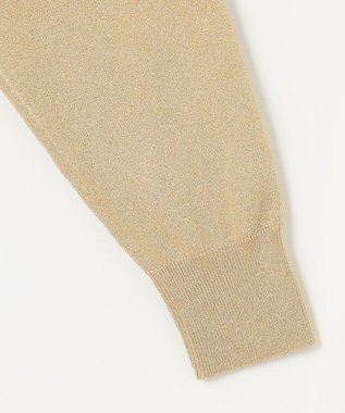 NAVE 【Nave・洗える】ラメニット カーディガン ゴールド系