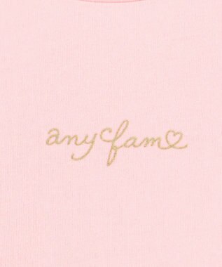 ANY KIDS チュールフリル 長袖Tシャツ ピンク