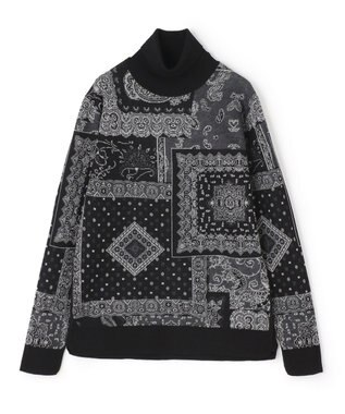 JOSEPH HOMME コラージュジャガード　タートルネック ブラック系5