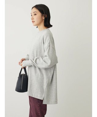 Green Parks ＢＰセンターシームミニ裏毛プルオーバー Gray Mixture