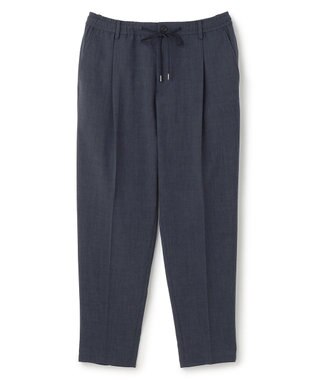 JOSEPH HOMME 【新柄】テクノボイルストレッチ ドロスト付きワイドテーパードパンツ / TEDDY CONVERTIBLE ネイビー系