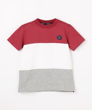 J.PRESS KIDS 【90-130㎝】トリコロール 半袖Ｔシャツ レッド
