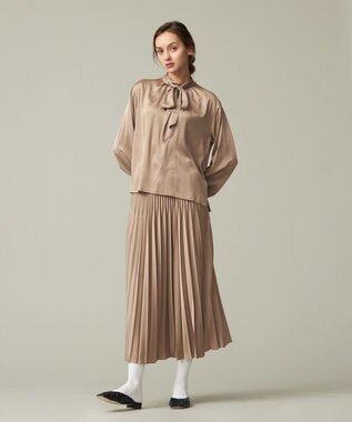 J.PRESS YORK STREET 【WOMEN】プリーツスカート ブラウン系