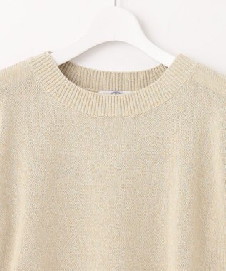 J.PRESS LADIES 【洗える】GIMA COTTON プルオーバー ニット ライトグリーン系