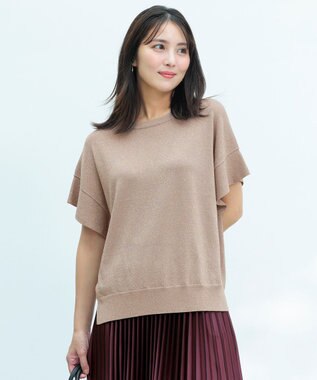 ANY SIS 【and GIRL掲載/アイスタッチ】フレンチスリーブ ニット