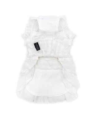 PET PARADISE cherircouture メニ―ローズ ワンピース ホワイト 小型犬 ホワイト