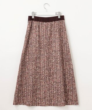 自由区 S プリントジャガードストレッチ スカート ベージュ系5