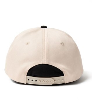 WEGO ロゴ刺繍バイカラーキャップ ブラック