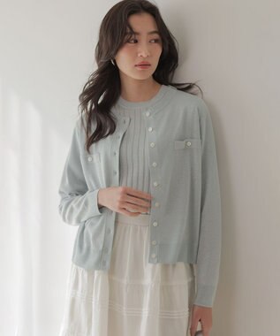 組曲 L 【先行予約】ライトラメニット アンサンブル シルバーブルー系