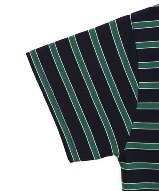 WEGO ボーダーラガーシャツ ネイビー