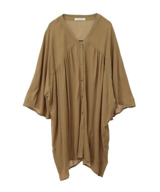 Green Parks クレープチュニック Khaki