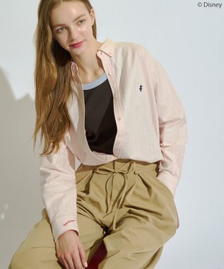 AMERICAN HOLIC 【Mickey&Friends】ボタンダウンシャツ Pink