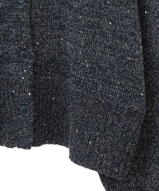 Green Parks ２ｗａｙ　スパンコールニットプルオーバー Navy