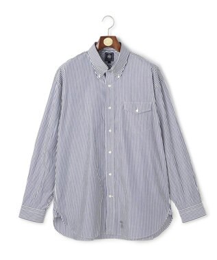 J.PRESS MEN 【J.PRESS ORIGINALS】【UNISEX】Cotton Broad Cloth Shirt / B.D. / Baggy-Fit ネイビー系1