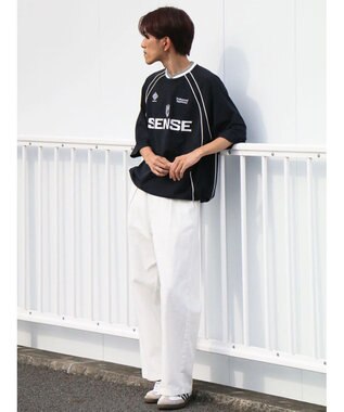 CRAFT STANDARD BOUTIQUE 接触冷感/UVカット/イージーケア/ストレッチ/ゲームシャツ-B Navy