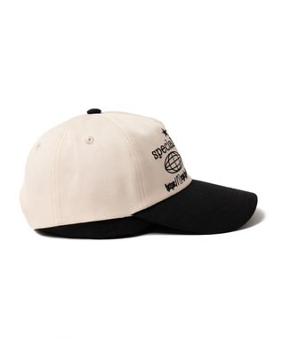 WEGO ロゴ刺繍バイカラーキャップ ブラック