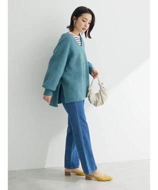 Green Parks ・ＥＬＥＮＣＡＲＥ　ＤＵＥ　センターシームデニムパンツ Light Indigo