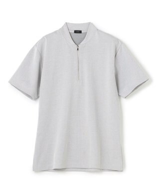 JOSEPH HOMME スビンギザカノコ　ハーフジップ ライトグレー系