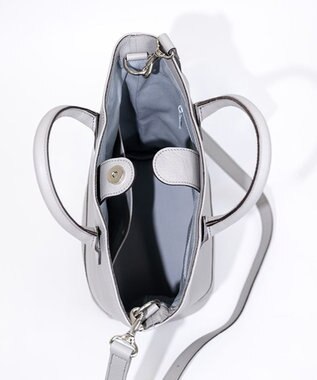 YUSHI EPICE-2WAY BAKETSU SHOULDER ハンドバッグ ショルダーバッグ 2WAY ライトグレー