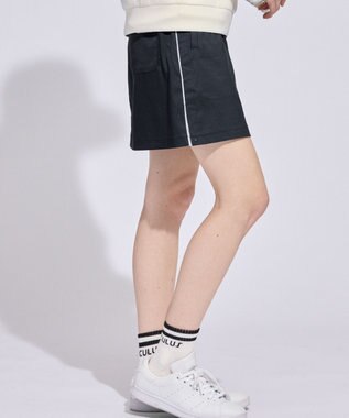 PW CIRCULUS 【WOMEN】サイドボタン デザインスカート ゴルフウェア レディース ブラック系