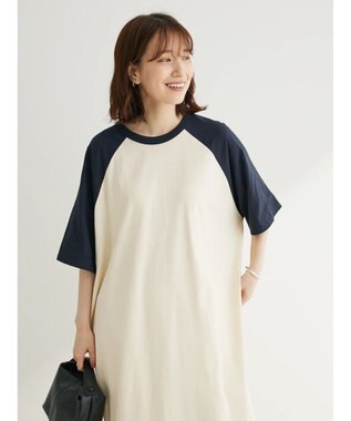 Green Parks ・ＳＵＧＡＲ　ＳＰＯＯＮ　ハイショクラグランワンピース Navy