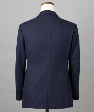 GOTAIRIKU シワになりにくい【御幸毛織/みゆきけおり】DRY SPINNER(ドライスピナー)スーツ（ネイビーストライプ） ネイビー系1