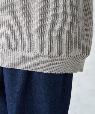 WEGO オーバーフィットハーフジッププルオーバー ライトグレー