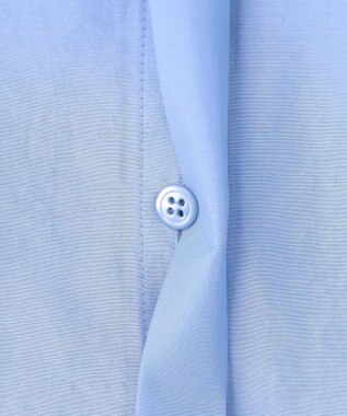 ICB セシェシルキーローン フレンチスリーブボウタイブラウス スカイブルー