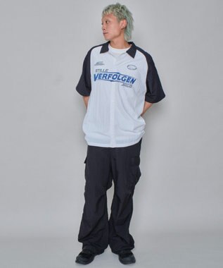 WEGO 【ユニセックス着用ITEM】ラグラングラフィックシャツ（SS） ブラックその他